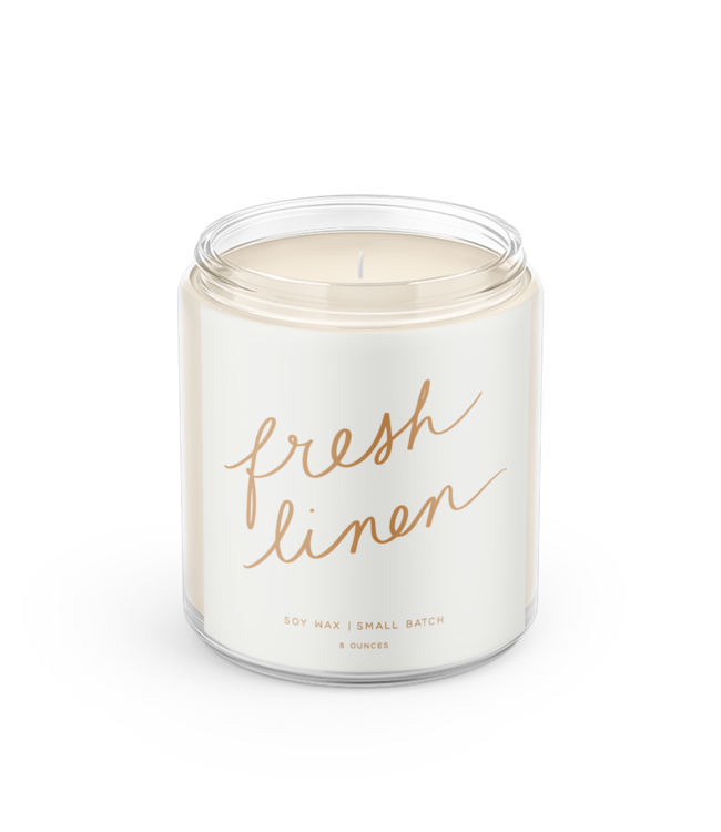Declaration & Co. Fresh Linen Script Candle