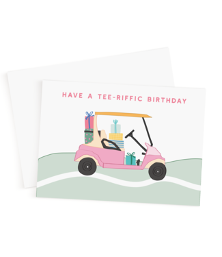 Declaration & Co. Happy Birthday Card - Golf Cart
