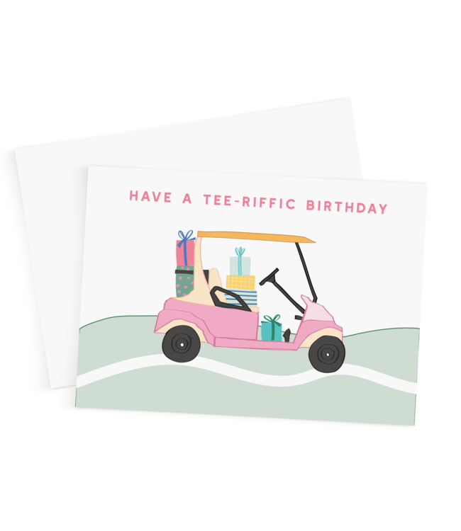 Declaration & Co. Happy Birthday Card - Golf Cart