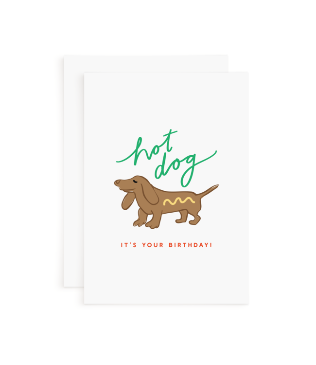 Declaration & Co. Happy Birthday Card - Hot Dog