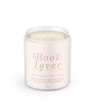 Declaration & Co. Book Lover Script Candle