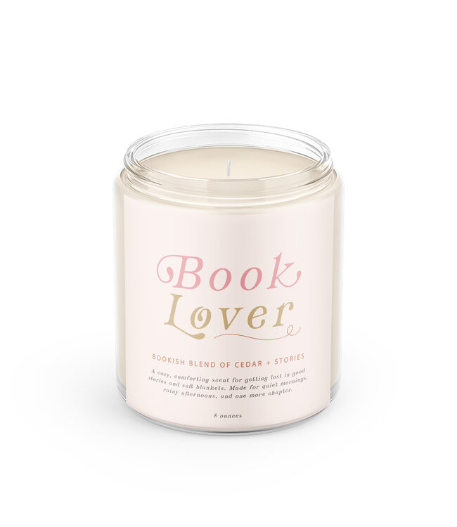 Declaration & Co. Book Lover Script Candle