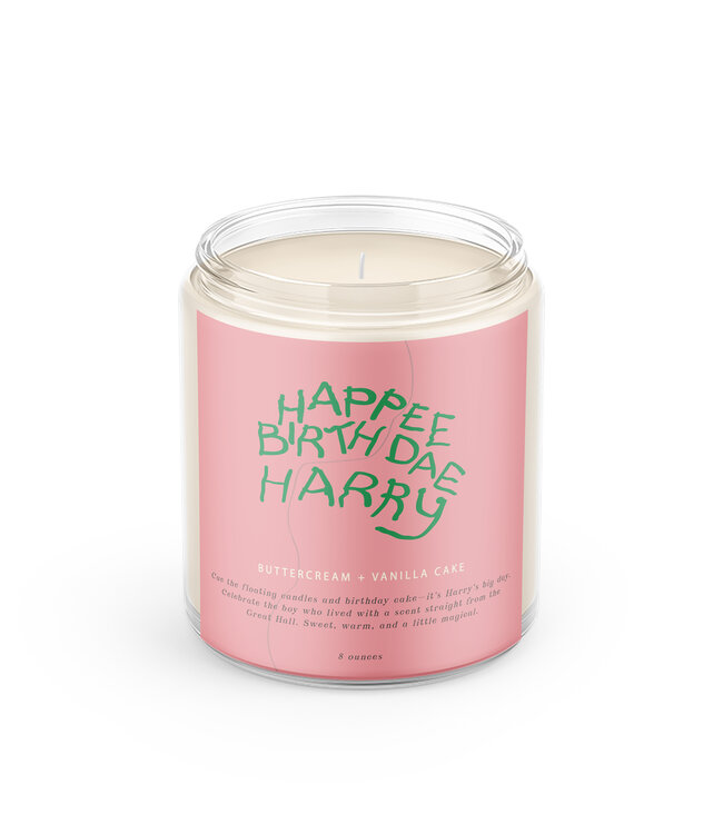 Declaration & Co. Happee Birthdae Harry Script Candle