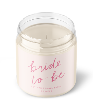 Declaration & Co. Petite Bride-To-Be Script Candle