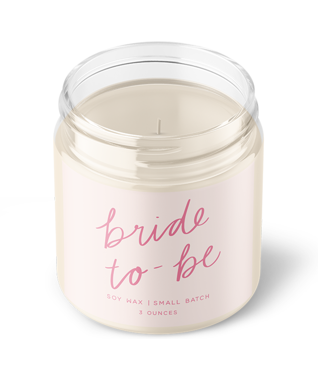 Declaration & Co. Petite Bride-To-Be Script Candle