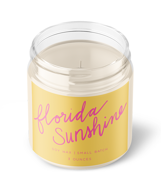 Declaration & Co. Petite Florida Sunshine Script Candle