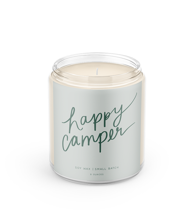 Declaration & Co. Happy Camper Script Candle