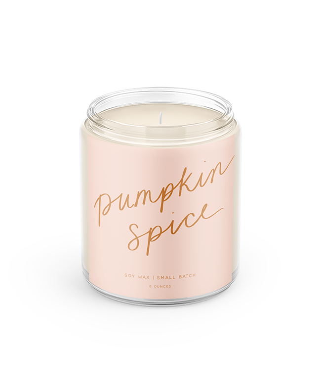 Declaration & Co. Pumpkin Spice Script Candle