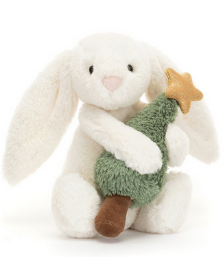 Declaration & Co. Jellycat Bashful Bunny with Christmas Tree