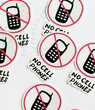 Declaration & Co. No Cell Phones Sticker