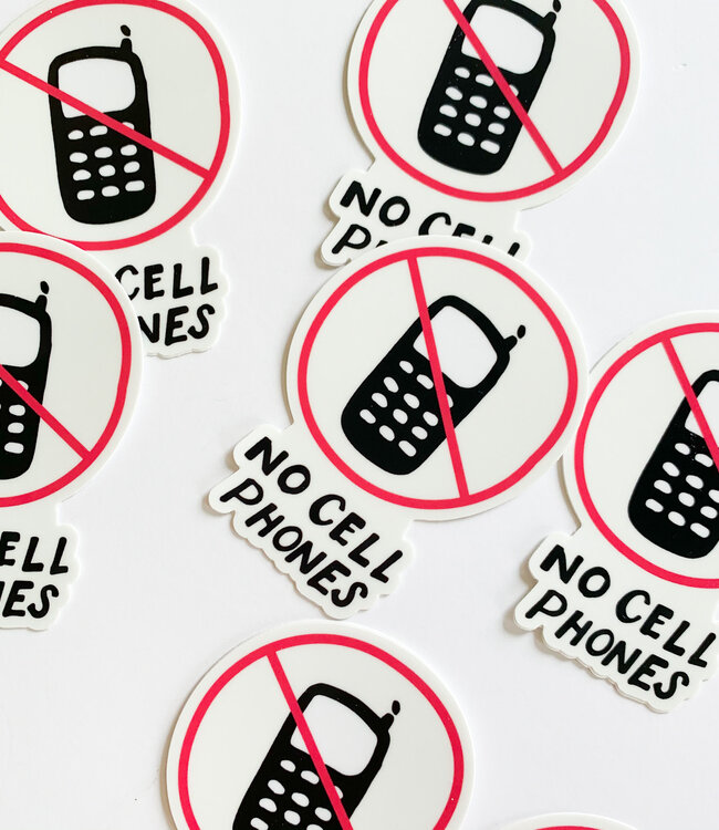 Declaration & Co. No Cell Phones Sticker