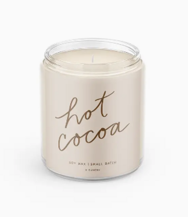 Declaration & Co. Hot Cocoa Script Candle