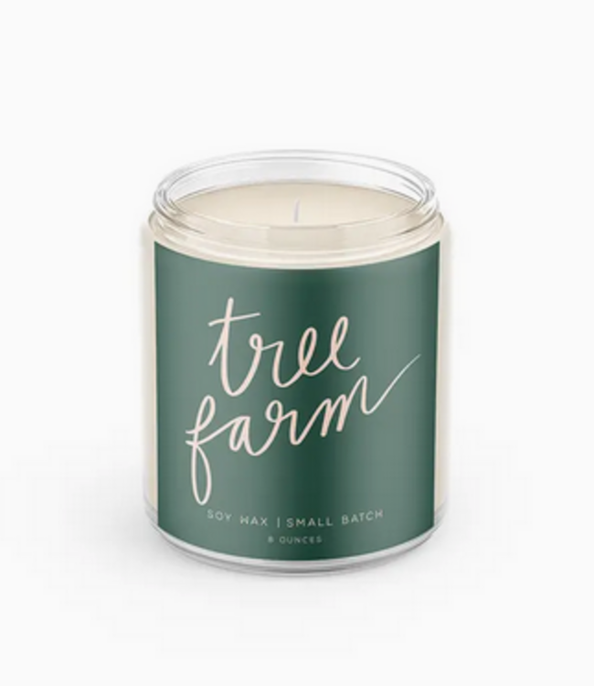 Declaration & Co. Tree Farm Script Candle