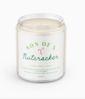 Declaration & Co. Son of A Nutcracker Script Candle