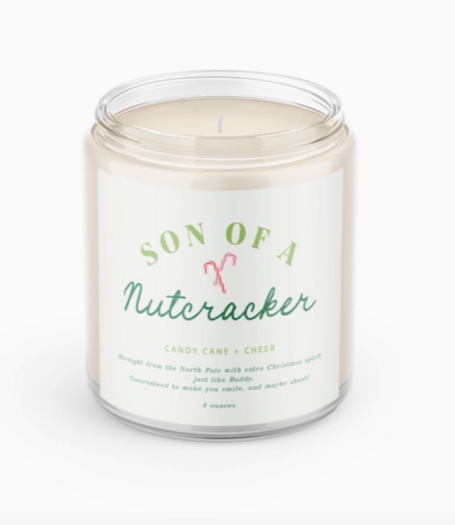 Declaration & Co. Son of A Nutcracker Script Candle