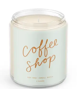 Declaration & Co. Coffee Shop Script Candle