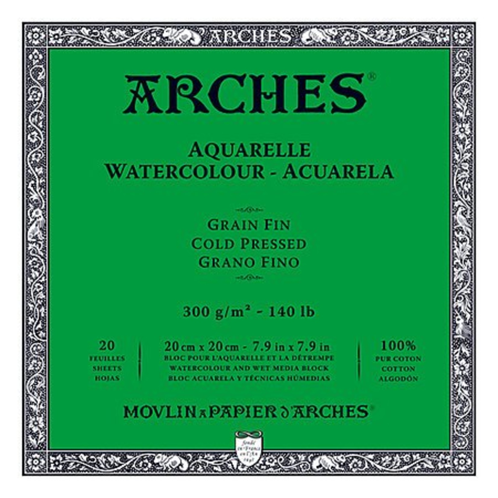 ARCHES ARCHES WATERCOLOUR BLOCK 140LB CP 10X14