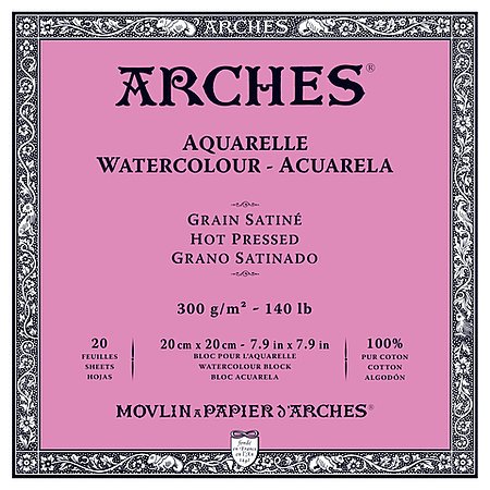 ARCHES ARCHES WATERCOLOUR BLOCK 140LB HP 14X20