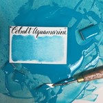 STONEGROUND STONEGROUND WATERCOLOUR HALF PAN COBALT AQUAMARINE