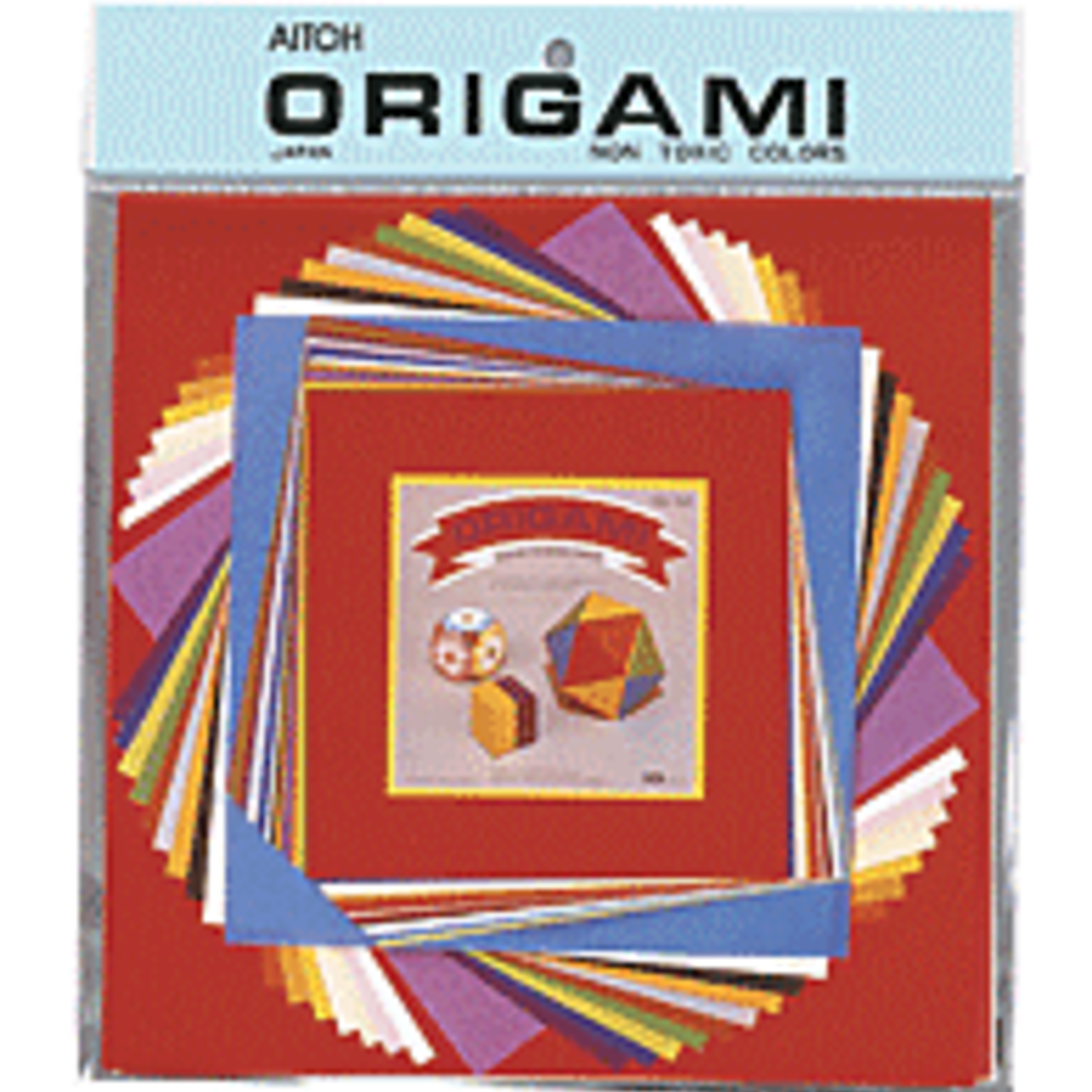 AITOH AITOH ORIGAMI PAPER ASSORTED COLOUR 3-SIZE/PACK 60/SHEETS