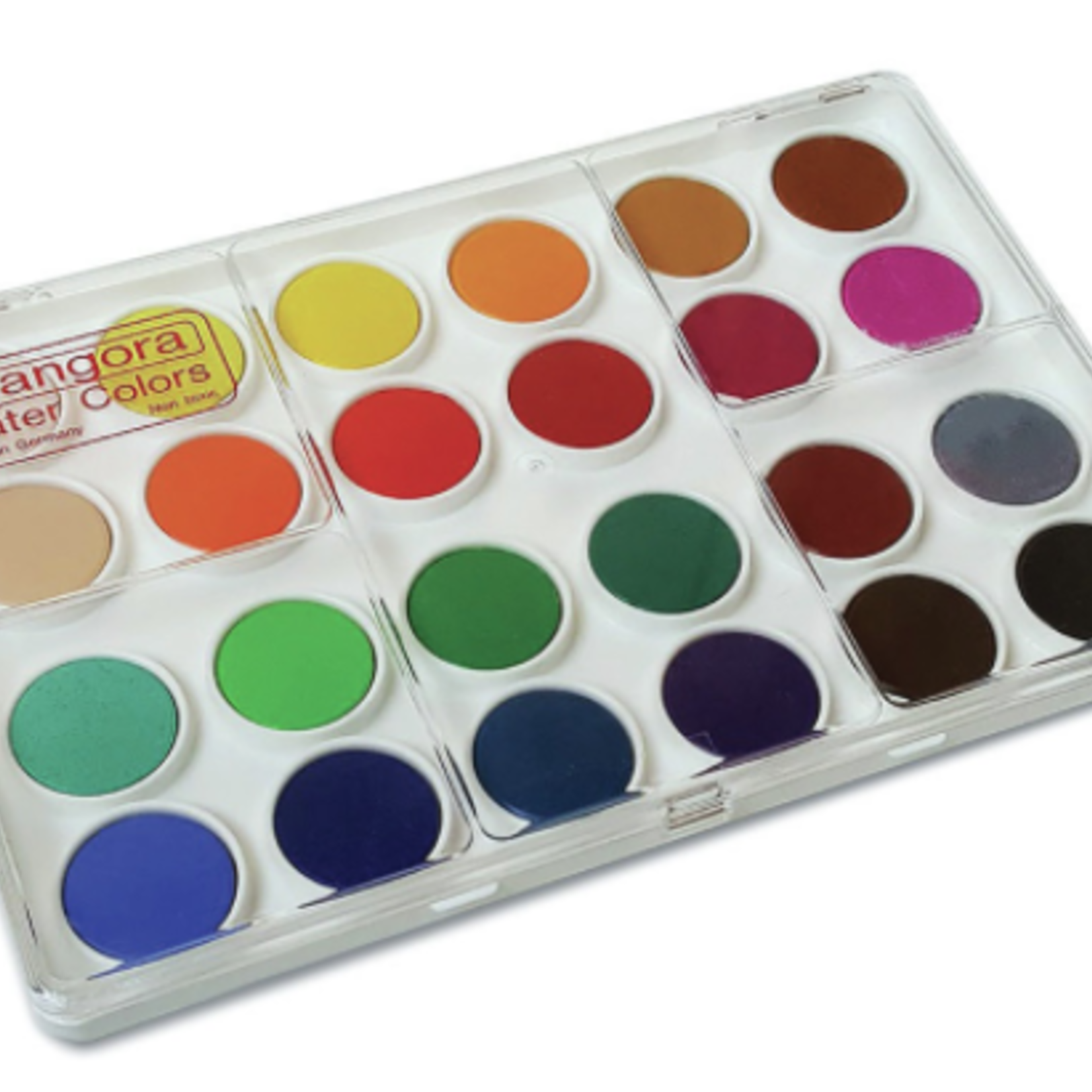 ANGORA WATERCOLOUR SEMI-MOIST PAN SET/24