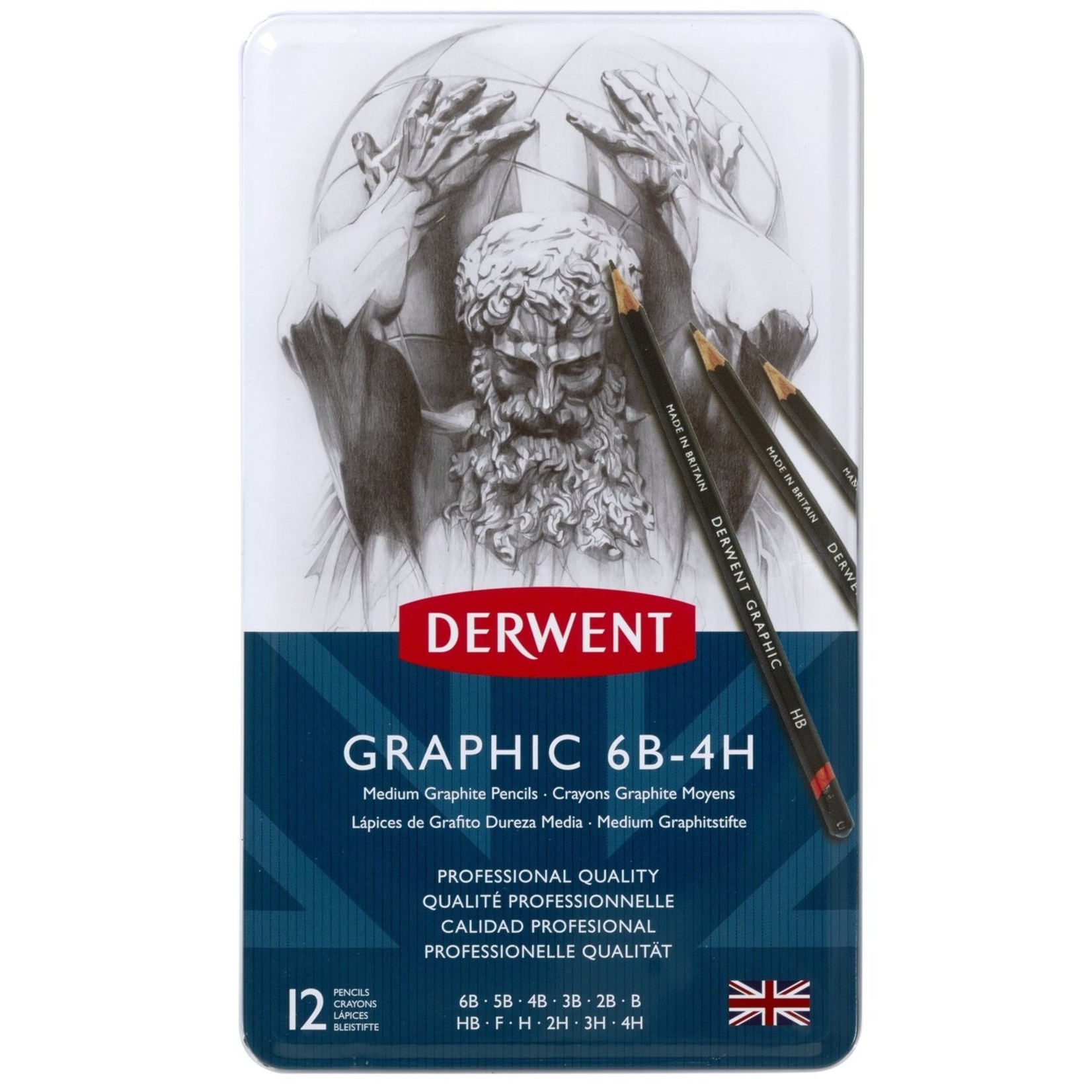 DERWENT DERWENT GRAPHIC PENCIL SKETCHING 9B-H SET/12