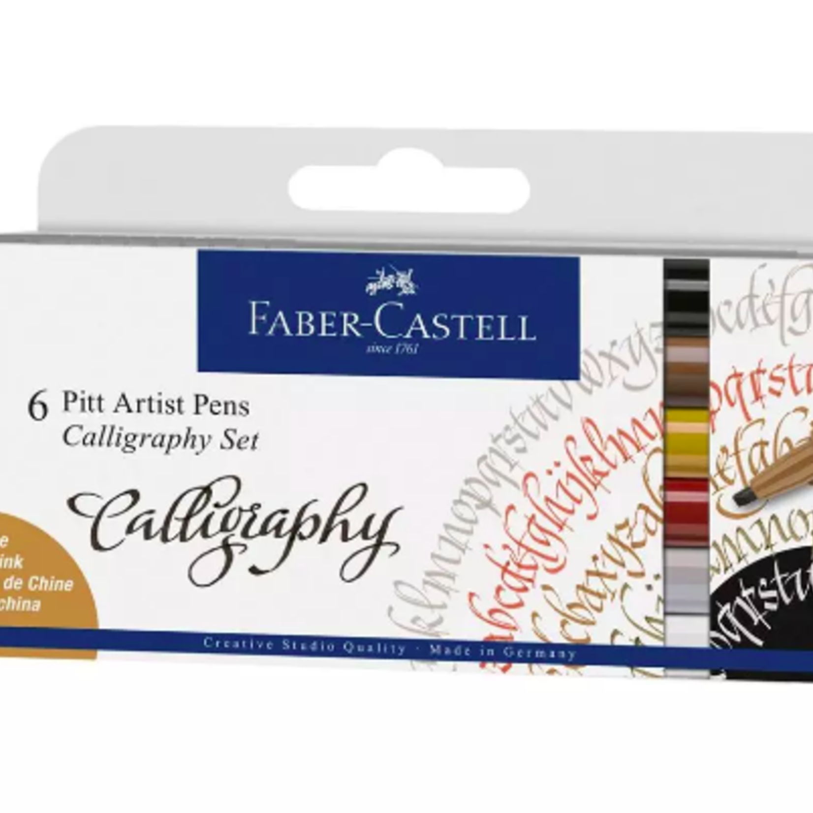 FABER CASTELL PITT ARTIST PEN CALLIGRAPHY SET/6