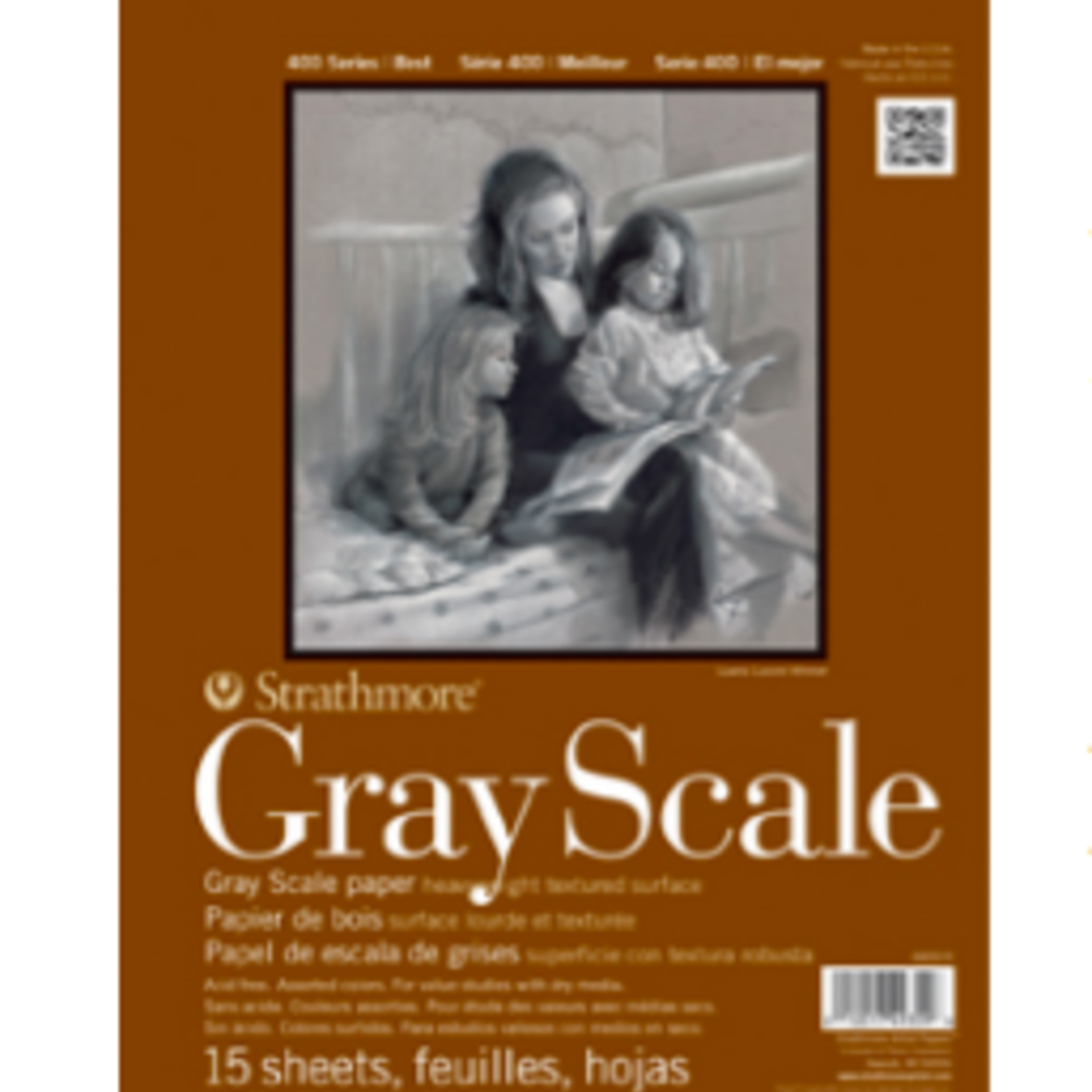 STRATHMORE STRATHMORE 400 SERIES GRAY SCALE PAD 12X18