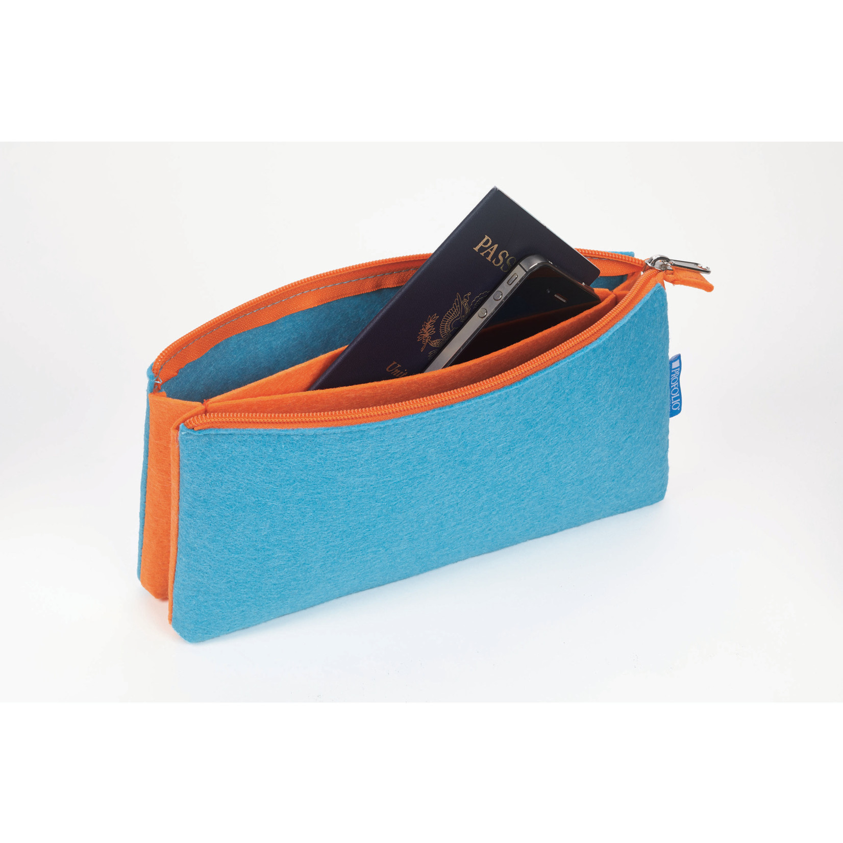 ITOYA PROFOLIO MIDTOWN POUCH OCEAN/ORANGE 5X9