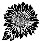 THE CRAFTERS WORKSHOP STENCIL 6X6 TCW575S MINI JOYFUL SUNFLOWER