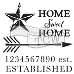 THE CRAFTERS WORKSHOP STENCIL 6X6 TCW797S MINI HOME SWEET HOME