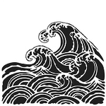 THE CRAFTERS WORKSHOP STENCIL 6X6 TCW847S MINI WAVE