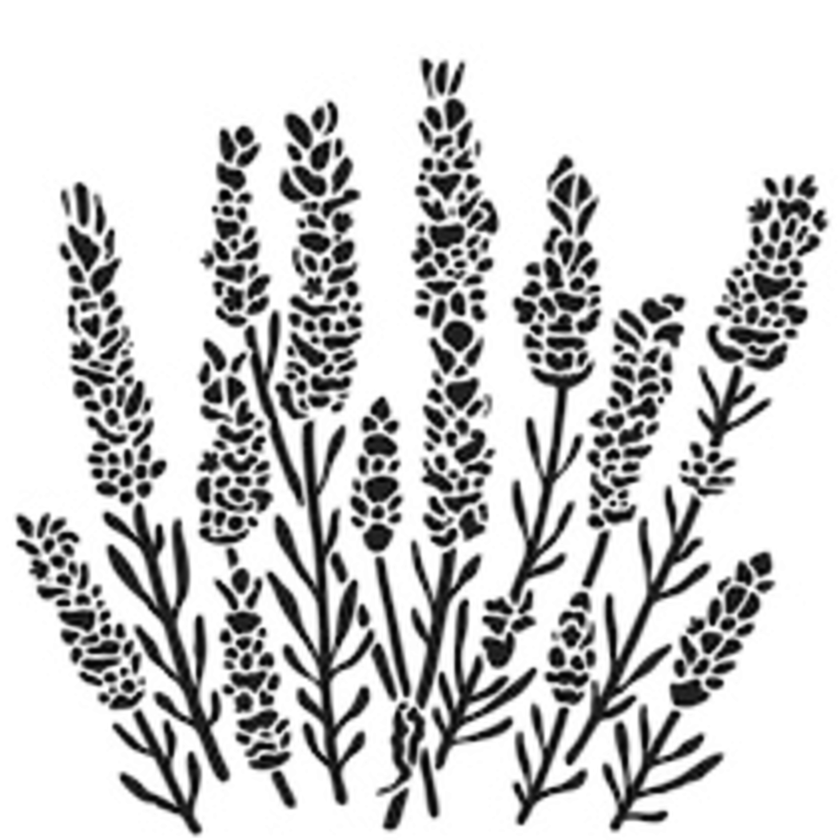 THE CRAFTERS WORKSHOP STENCIL 6X6 TCW860S MINI LAVENDER