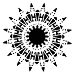 THE CRAFTERS WORKSHOP STENCIL 6X6 TCW871S MINI NATIVE STAR