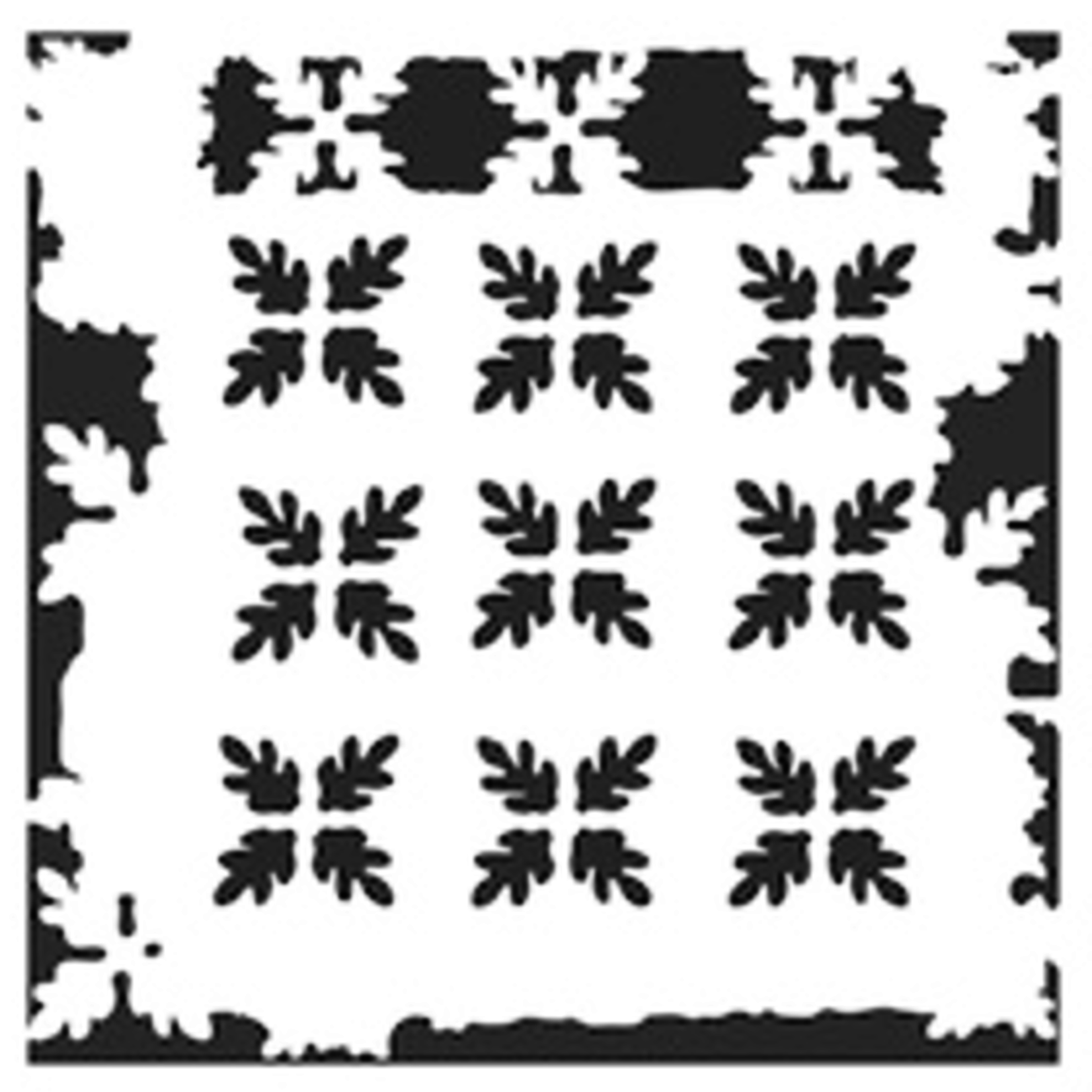 THE CRAFTERS WORKSHOP STENCIL 6X6 TCW875S MINI PINE NEEDLE PRINT