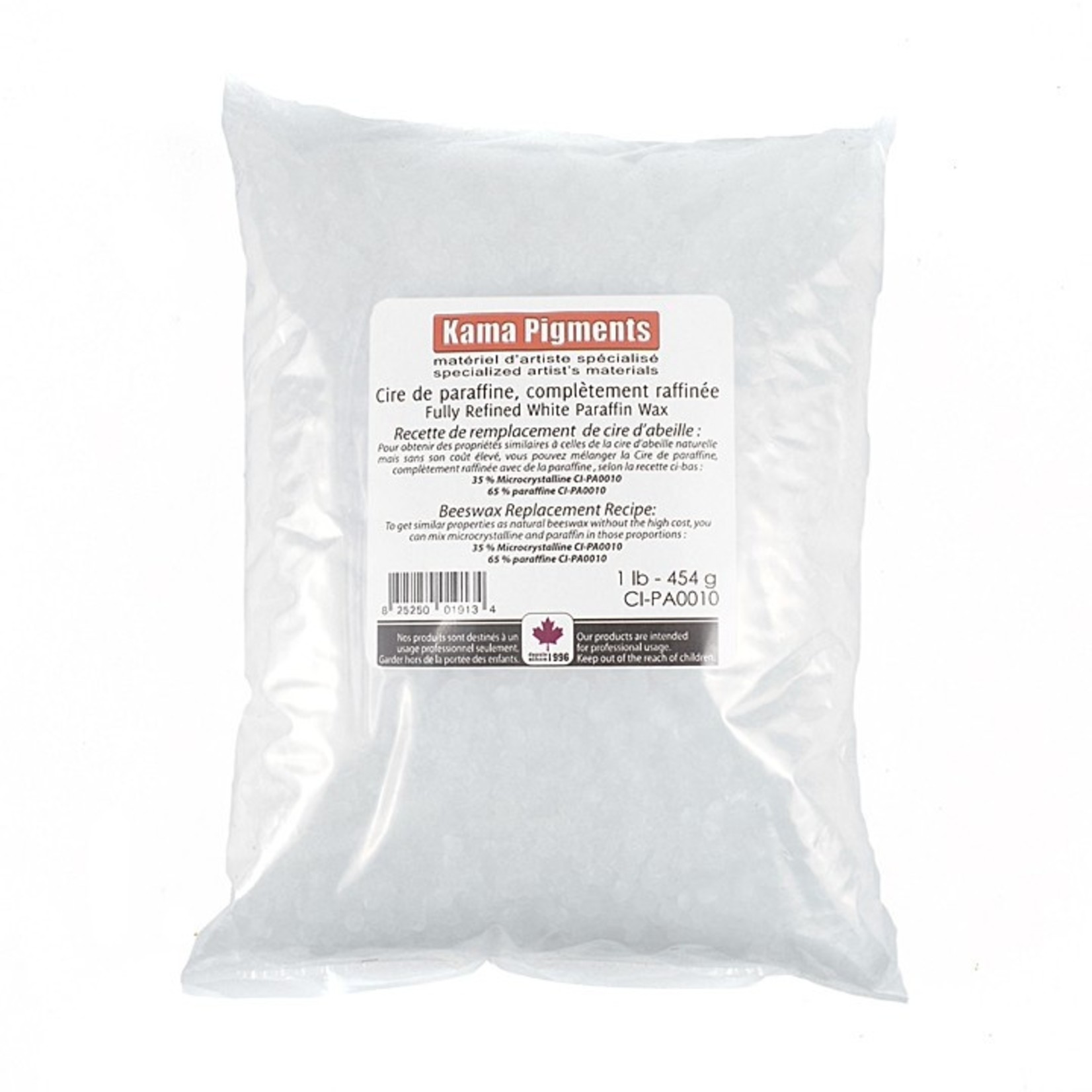 KAMA FULLY REFINED WHITE PARAFFIN WAX 1LB