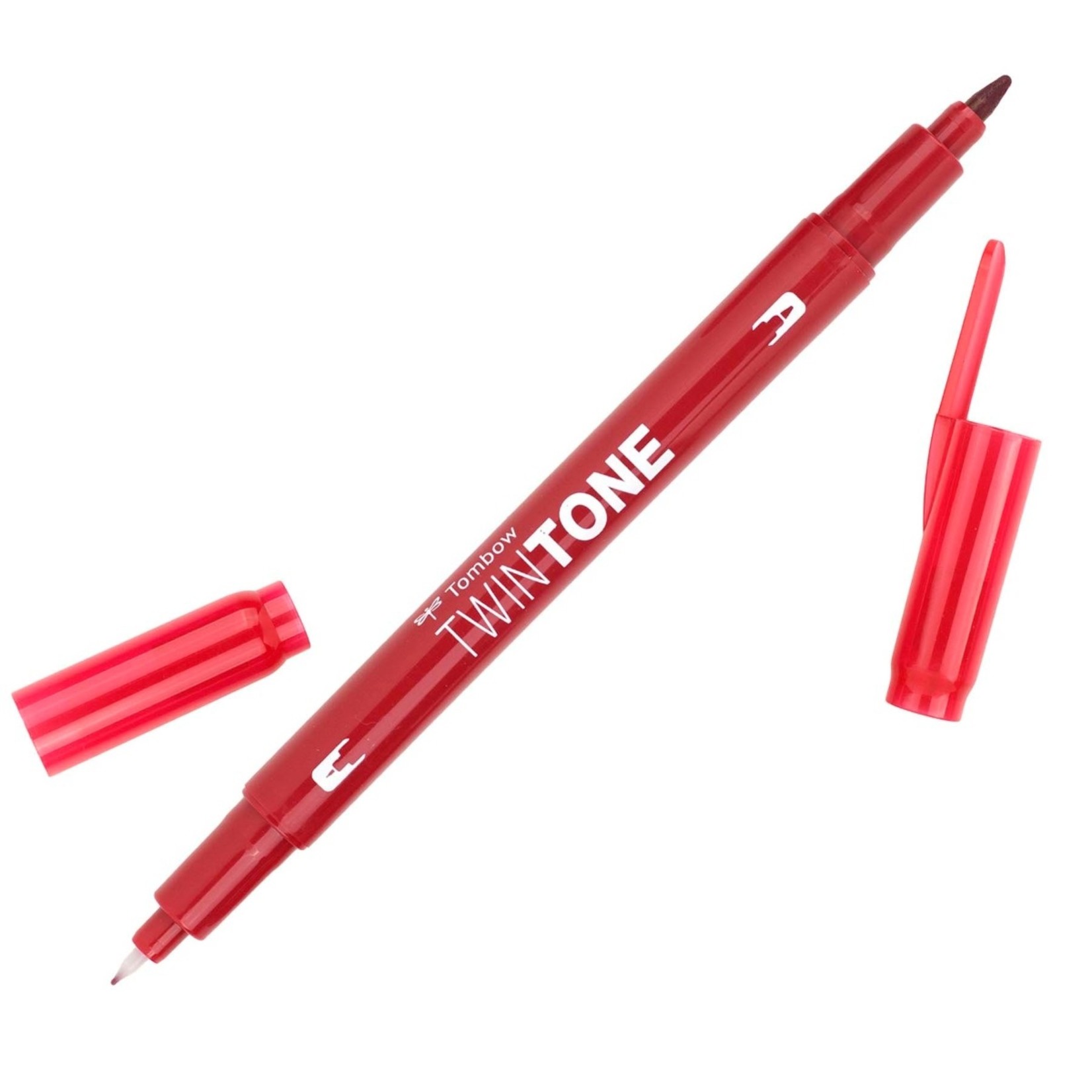 TOMBOW TWIN-TONE DUAL-TIP MARKER 75 STRAWBERRY RED