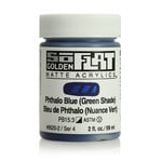 GOLDEN SO FLAT MATTE ACRYLIC 2OZ PHTHALO BLUE (GREEN SHADE)