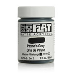 GOLDEN SO FLAT MATTE ACRYLIC 2OZ PAYNE'S GRAY