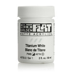 GOLDEN SO FLAT MATTE ACRYLIC 2OZ TITANIUM WHITE