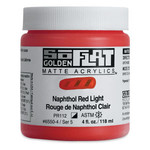 GOLDEN SO FLAT MATTE ACRYLIC 4OZ NAPHTHOL RED LIGHT