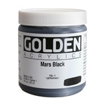 GOLDEN GOLDEN HEAVY BODY ACRYLIC 8OZ MARS BLACK