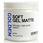 GOLDEN GOLDEN ACRYLIC MEDIUM SOFT GEL MATTE 16OZ