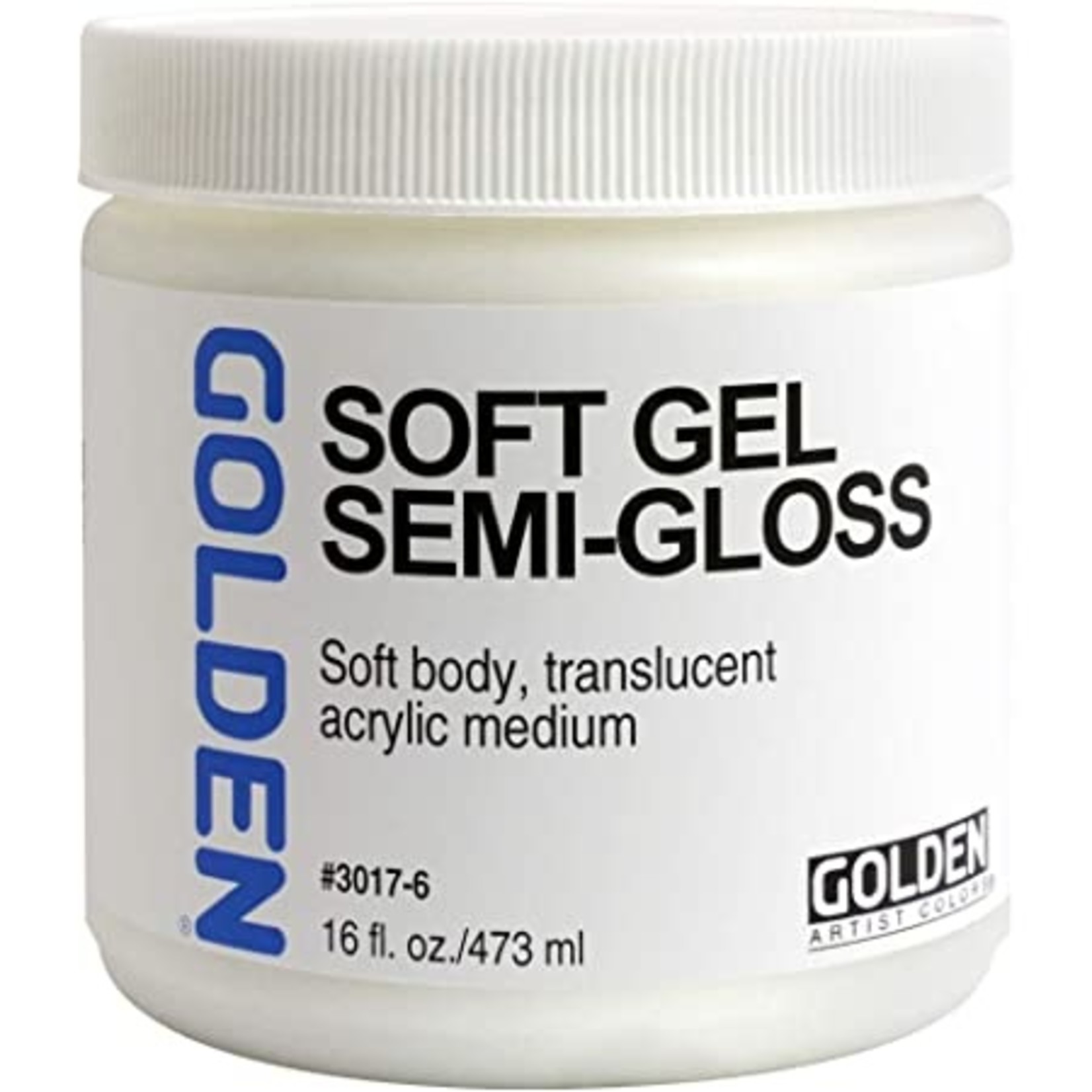 GOLDEN GOLDEN ACRYLIC MEDIUM SOFT GEL SEMI-GLOSS 16OZ