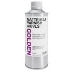 GOLDEN GOLDEN ACRYLIC MEDIUM MSA VARNISH W/ UVLS MATTE 16OZ (TBD)