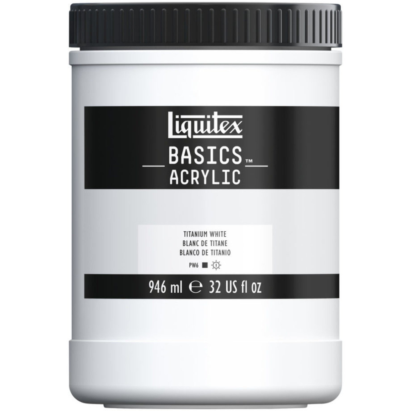 LIQUITEX BASICS ACRYLIC 32OZ TITANIUM WHITE