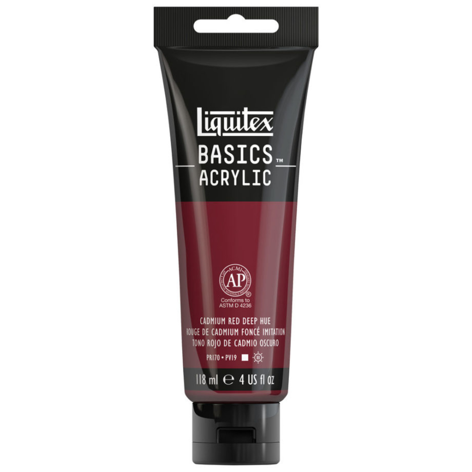 LIQUITEX LIQUITEX BASICS ACRYLIC 118ML CADMIUM RED DEEP