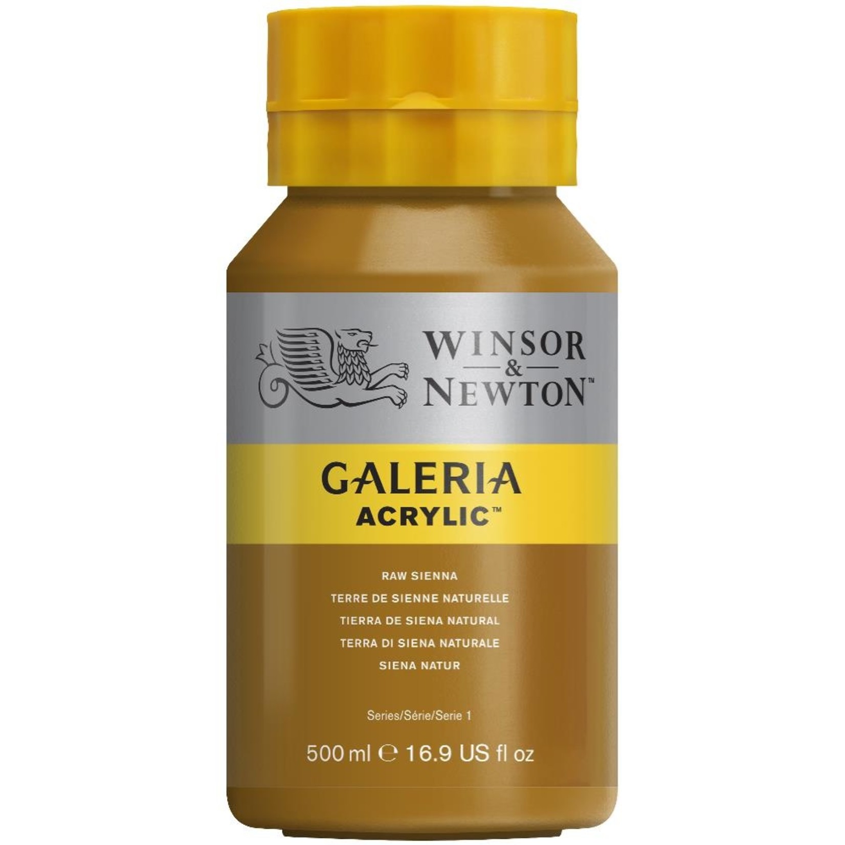 WINSOR NEWTON WINSOR & NEWTON GALERIA ACRYLIC 16OZ RAW SIENNA