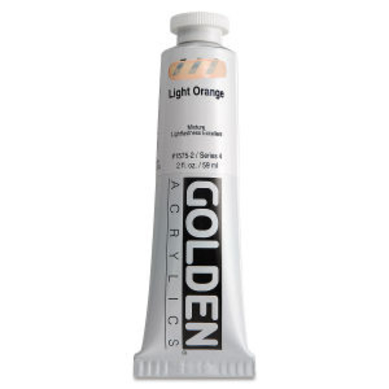 GOLDEN GOLDEN HEAVY BODY ACRYLIC 2OZ LIGHT ORANGE