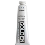 GOLDEN GOLDEN HEAVY BODY ACRYLIC 2OZ ZINC WHITE